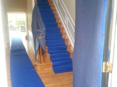 Moving Protections For Floor And Staircase