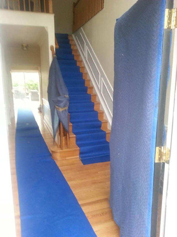 Moving Protections For Floor And Staircase